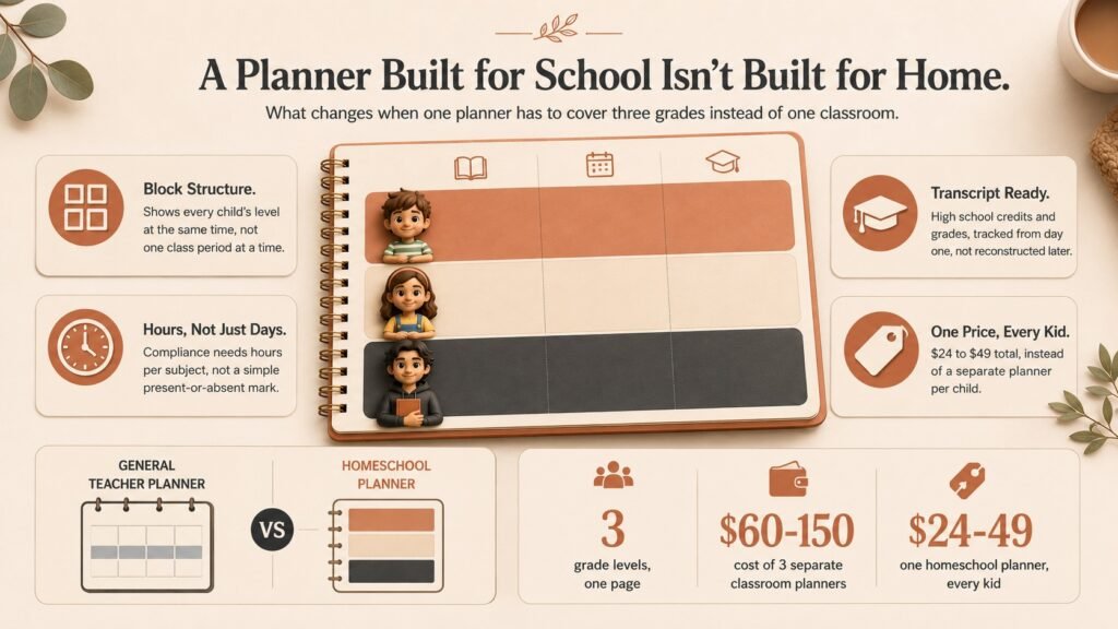 Homeschool Teacher Planner