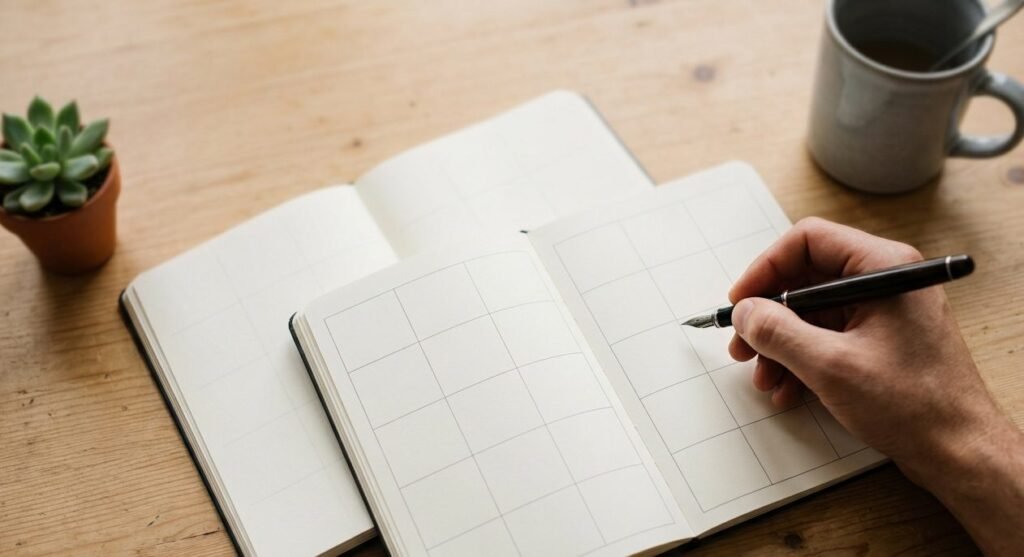 Comparing a dated and an undated homeschool planner side by side