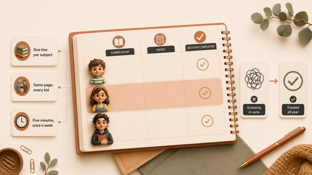 Homeschool Curriculum Tracker